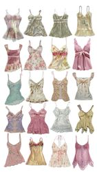 Y2K Mesh Babydoll & Coquette Cami Tops - (17/06)