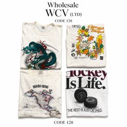 Single Stitch Printed T Shirt (Wcv: 128)