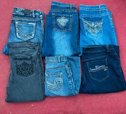 PEPE JEANS &FADED GLORY'S AND OTHER BRAND JEANS WO..