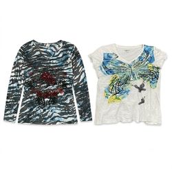 (FV-1773) Y2K Butterfly Graphic Vintage Baby Tees
