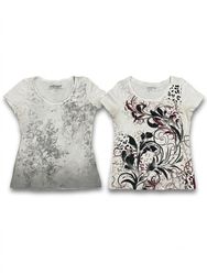 (FV-1768) Vintage Paris Graphic BabyTeesTops Colle..