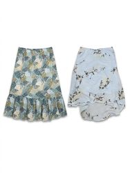 (FV-1765) Y2K Boho Floral Midi Skirts Collection