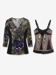 (FV-1764) Y2K Printed Aesthetics Tops