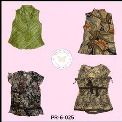 Y2K Printed Poly Shirt Blouse S.S | Cute Everyday ..