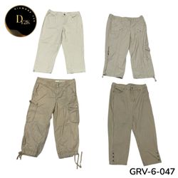 Women’s Cargo Capri – Premium Utility Fit Y2K Vint..