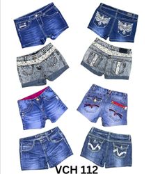 Y2k embroidered micro Mini Shorts VCH 112