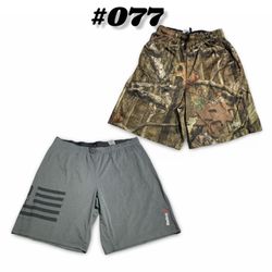 Mix branded Shorts (brands)under Armour, Russell ,..