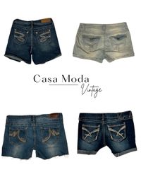 160626-20 denim micro shorts 10 pcs