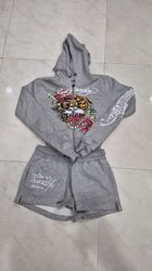 Ed Hardy Ladies Sexy Shorts Tracksuits