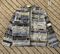 Upcycled Denim Belts Jacket