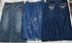 Y2k denim skirts (895)