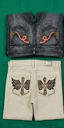 Y2K Embroidery & Unique Bootcut and Flare jeans VL..