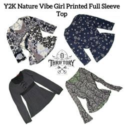 Y2K Nature Vibe Printed Full Sleeve Tops TY-055