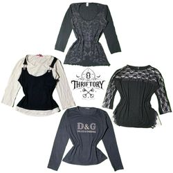Y2K European Girl Grunge Full Sleeve Tops TY-056