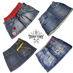 Y2K Edgy Girl Denim Mini Skirts TY-057