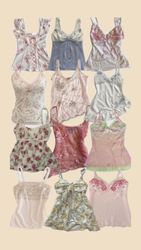 Y2K Whimsygoth & Fairycore Babydoll Slip Tops #005..
