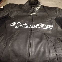 Mix leather jacket