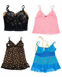 Vintage Y2K Lace Camisoles & Corset Tops