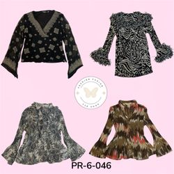 Blusa in poliestere stampata trendy L.S – Top chic..