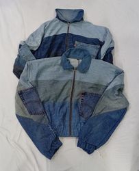 CR9342 Upcycled Levi's Crop Jackets
