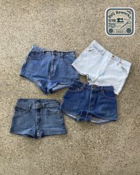 25 pcs Exact Upcycled Denim Hot Shorts
