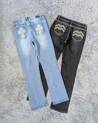 ***Y2K Flare Jeans Bundle | Embroidered Vintage De..