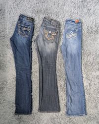 ***Low Rise Embroidered Jeans Bundle | Y2K Denim C..
