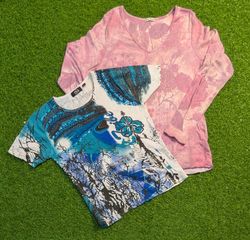 6403 - Vintage Style Half and Full Sleeves T-Shirt..