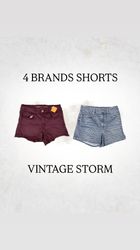 Branded Denim Shorts