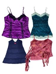 Y2K Bea and lack trim cami tops | V-T519