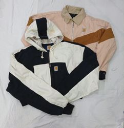 CR9381 Upcycled Carhartt Crop Jackets