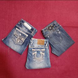 Miss me true Religion and Rock revival jeans