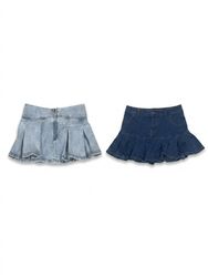 (FV-1813) Y2K Micro Mini Denim Skirts