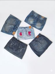 The Mini Archive: Vintage Denim Mini Skirt Bundle(..