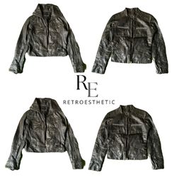 Y2K Unique Leather Jackets RE-3422