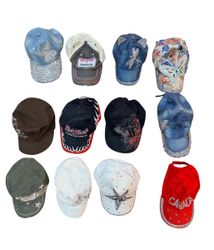 Y2K Embalished  cap 12 pcs At 1101