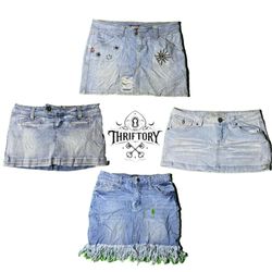 Y2K Cyber Girl Era Denim Mini Skirts TY-060