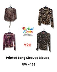 Y2K Printed Long Sleeves Blouse ( FFV- 153 )