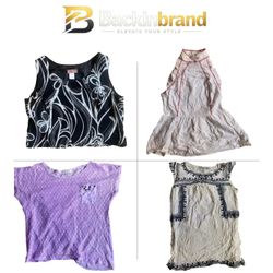 tops de seda Y2k