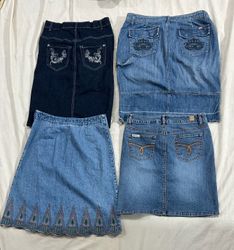 Y2k denim skirts (891)