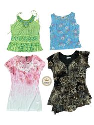 Y2K  Tropical Tops 15 pcs At 1109