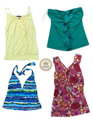 Y2K  Multi Clour Tropical Tops 15 pcs At 1110