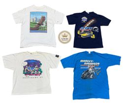 Printed single stich T shirt 10 pcs At 1113