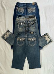 Y2K Embellish Capri Jeans B # 198