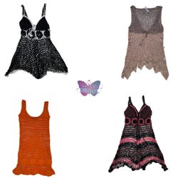 Y2K Boho Crochet Top ( SV-063 )