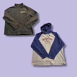 Branded fleeces jacket sweatshirt