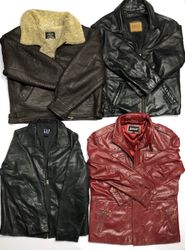 Vintage leather mix bundle Schott, B-3 Gap red ski..