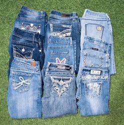 Y2K Embroidered Jeans