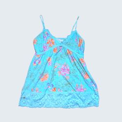 Vintage Y2K Cami Top Lace Trim Aesthetic Tank Top