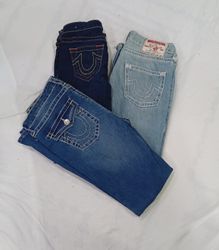 CR9401 Vintage True Religion Flare & Straight Jean..